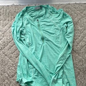 Womens Athleta long sleeve dri fit 1/4 zip shirt , size M